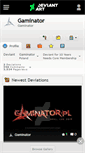 Mobile Screenshot of gaminator.deviantart.com