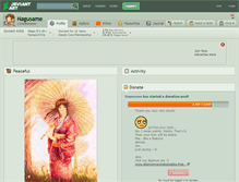 Tablet Screenshot of nagusame.deviantart.com