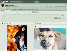 Tablet Screenshot of crazygirlclub.deviantart.com