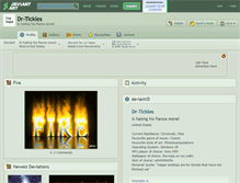 Tablet Screenshot of dr-tickles.deviantart.com