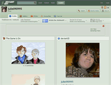 Tablet Screenshot of julie090995.deviantart.com