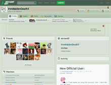 Tablet Screenshot of ironmaidendeathx.deviantart.com