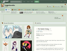 Tablet Screenshot of magenta-anbu.deviantart.com