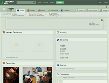 Tablet Screenshot of nagle.deviantart.com