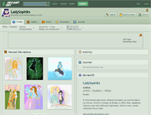 Tablet Screenshot of ladysophiks.deviantart.com