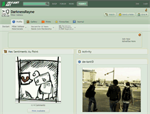 Tablet Screenshot of darknessrayne.deviantart.com