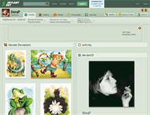 Tablet Screenshot of dorap.deviantart.com