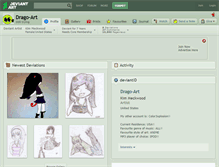 Tablet Screenshot of drago-art.deviantart.com