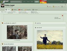 Tablet Screenshot of hidden-target.deviantart.com