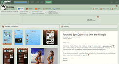 Desktop Screenshot of chocksy.deviantart.com
