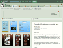 Tablet Screenshot of chocksy.deviantart.com