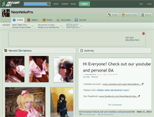 Tablet Screenshot of neonnekopro.deviantart.com