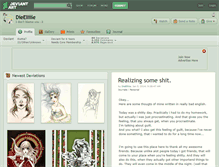 Tablet Screenshot of dieelliiie.deviantart.com