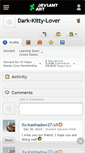 Mobile Screenshot of dark-kitty-lover.deviantart.com