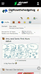 Mobile Screenshot of gigirosethehedgehog.deviantart.com
