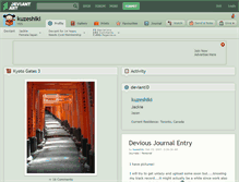 Tablet Screenshot of kuzeshiki.deviantart.com