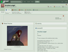 Tablet Screenshot of drunken-angel.deviantart.com