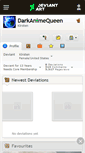 Mobile Screenshot of darkanimequeen.deviantart.com