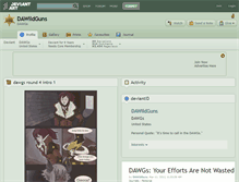 Tablet Screenshot of dawildguns.deviantart.com