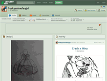 Tablet Screenshot of freekyanimefangirl.deviantart.com