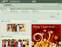 Tablet Screenshot of melina678.deviantart.com