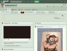 Tablet Screenshot of maddmatthias247.deviantart.com