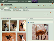 Tablet Screenshot of midnightzodiac.deviantart.com