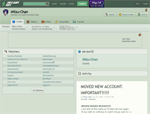 Tablet Screenshot of miizu-chan.deviantart.com