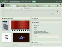 Tablet Screenshot of peeteer.deviantart.com