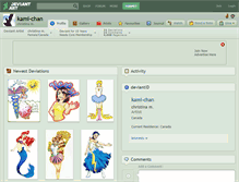 Tablet Screenshot of kami-chan.deviantart.com
