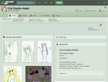 Tablet Screenshot of chii-chobits-hideki.deviantart.com