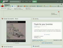 Tablet Screenshot of dylan21.deviantart.com