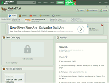 Tablet Screenshot of alaska27cat.deviantart.com