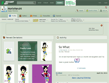 Tablet Screenshot of morixharuhi.deviantart.com