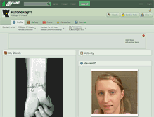 Tablet Screenshot of kuronekogrrl.deviantart.com