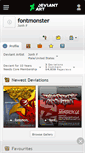 Mobile Screenshot of fontmonster.deviantart.com