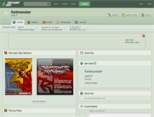 Tablet Screenshot of fontmonster.deviantart.com