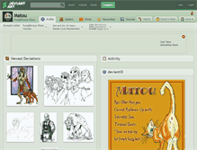 Tablet Screenshot of matou.deviantart.com