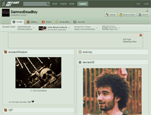 Tablet Screenshot of damneddeadboy.deviantart.com