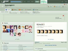 Tablet Screenshot of moonylight12.deviantart.com
