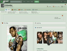 Tablet Screenshot of djneedlez.deviantart.com