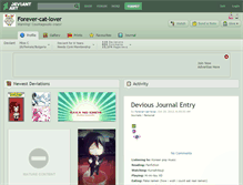 Tablet Screenshot of forever-cat-lover.deviantart.com