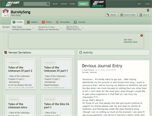 Tablet Screenshot of burnmysong.deviantart.com