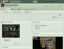 Tablet Screenshot of black-heart-alliance.deviantart.com