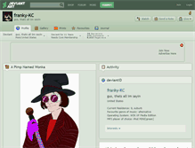 Tablet Screenshot of franky-kc.deviantart.com
