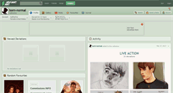 Desktop Screenshot of born-normal.deviantart.com