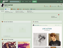 Tablet Screenshot of born-normal.deviantart.com