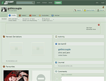 Tablet Screenshot of gothiccouple.deviantart.com