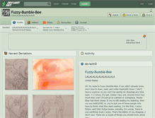 Tablet Screenshot of fuzzy-bumble-bee.deviantart.com