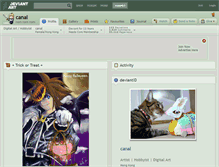 Tablet Screenshot of canal.deviantart.com